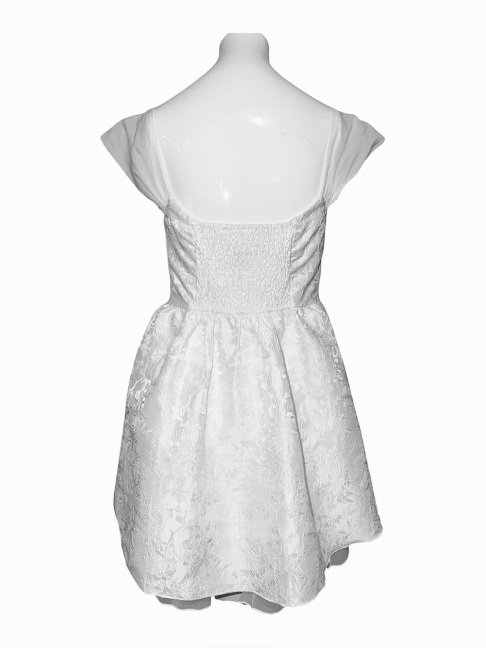 Lulu's White Off-Shoulder Mini Dress - Picture 3 of 6